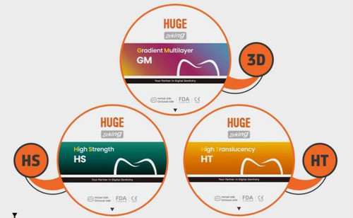 بلنک زیرکونیا HUGE رکادطب